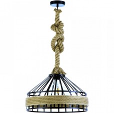 Φωτιστικό Κρεμαστό Φ40cm E27 230V Σχοινί 4421-BL